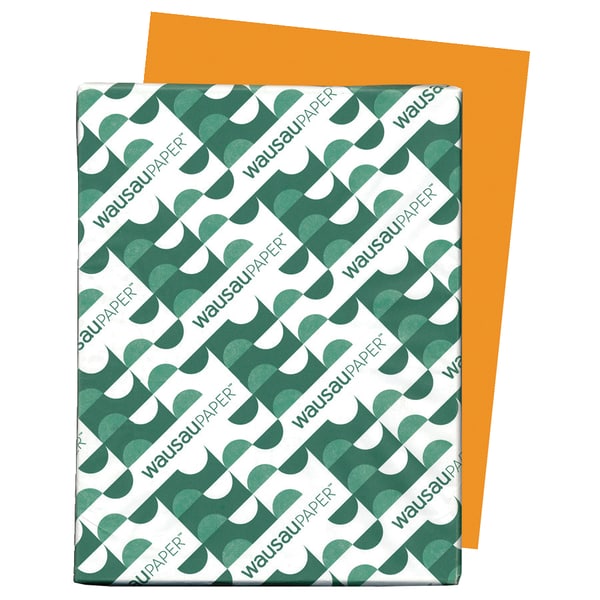 Astrobrights Card Stock 8 1 2 X 11 Cosmic Orange Pack Of 250 