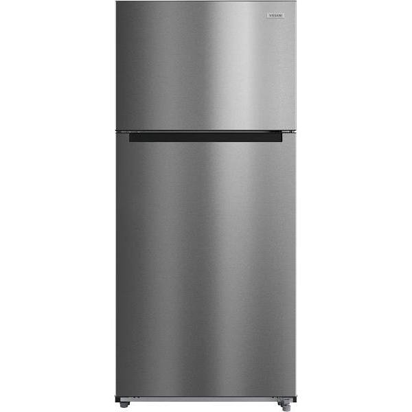 Vissani 18.0 Cu. Ft. Top Freezer Refrigerator (Stainless Steel Look