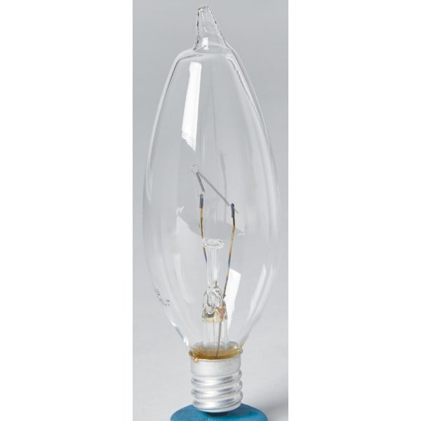Torpedo Bulb Sylvania 40W Candelabra Base Clear 12pk HD Supply