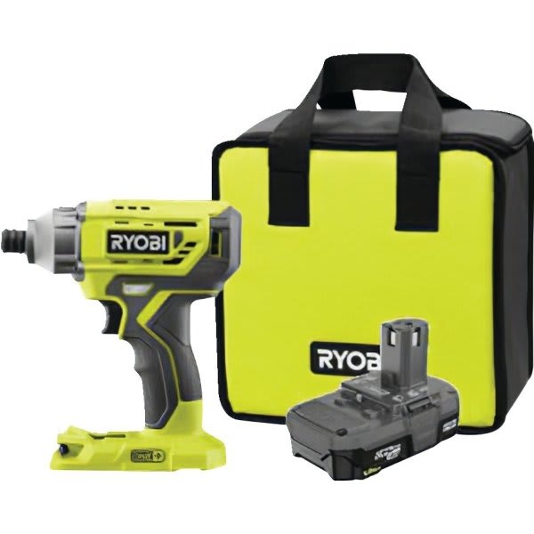 Ryobi® 18Volt One+ LithiumIon Cordless 1/4 Inch Impact Driver Kit