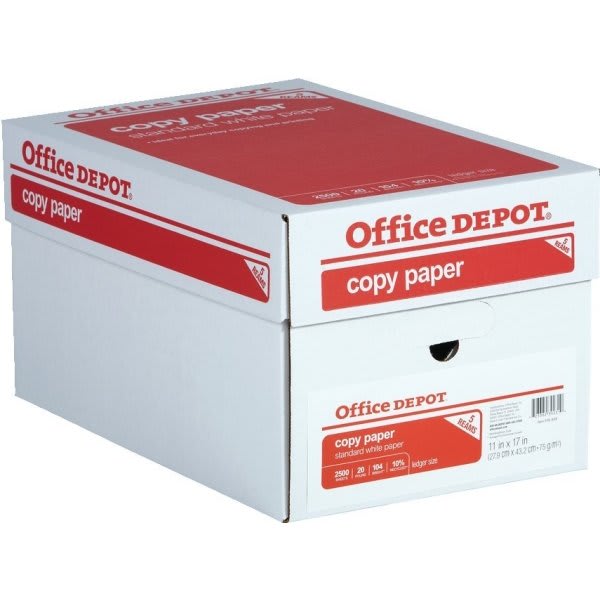 Copy Ledger Paper, 11" x 17", Case Of 5 Packs HD Supply