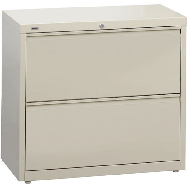 Workpro Steel Lateral File Cabinet 2 Drawer 28 H X 36 W X 18 5 8 D Putty Hd Supply