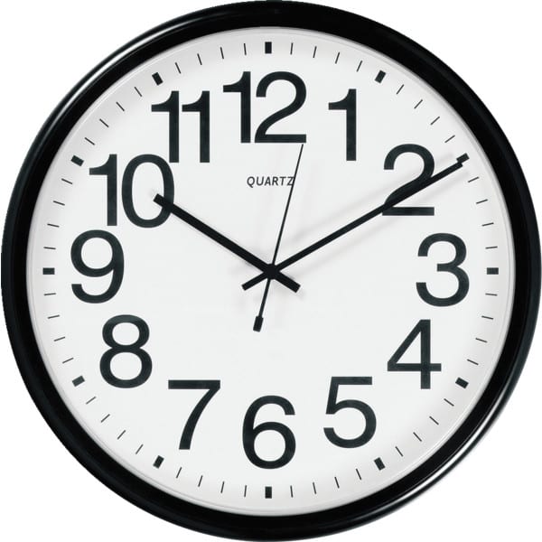 Office Depot Brand Commercial Wall Clock Black HD Supply