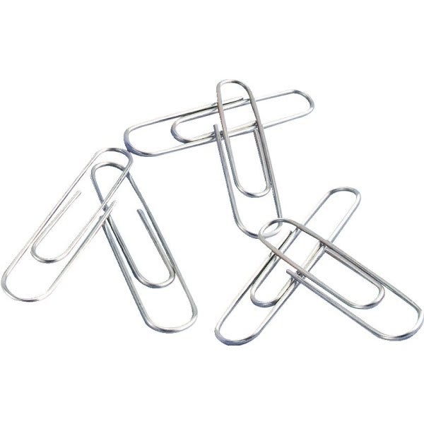 20 Boxes Regular Paper Clips Size 1, 100 Steel Paper Clips Per Box
