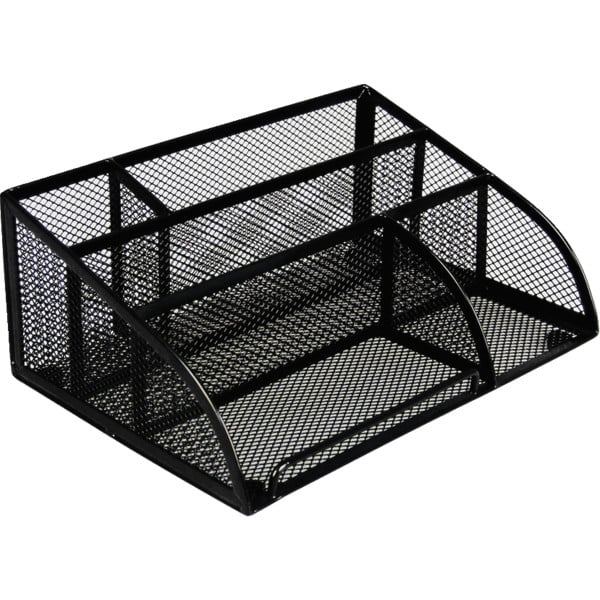 Office Depot Brand Metro Mesh Angled Desk Organizer, Black HD Supply