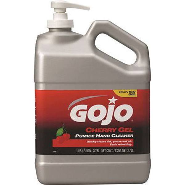 Gojo Pumice Hand Cleaner Cherry Gel With Pump Dispenser Galon HD Supply