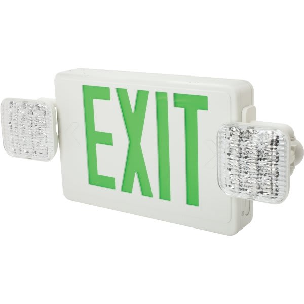 Lithonia Lighting® LED Combo Exit/Emergency Fixture, Economy, Batt ...