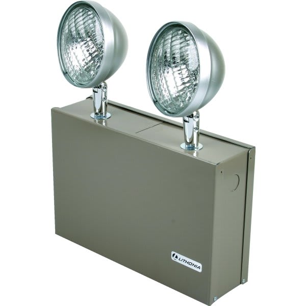 TwoLight Commercial Emergency Fixture, 6 Volt, 24 Watt, Tan, Chicago Approved HD Supply