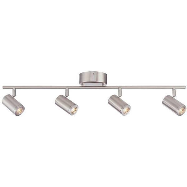 Track lighting brushed nickel top