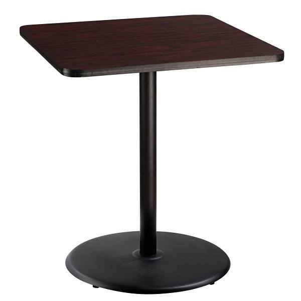 Mode Square Cafe Table w/ Black X-Base by KFI | Tables