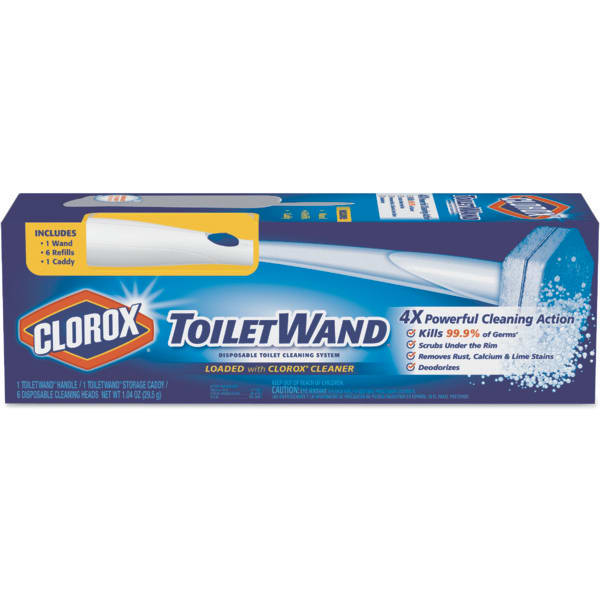 Clorox Toilet Wand Disposable Toilet Bowl Cleaner Kit Handle (6Carton) HD Supply