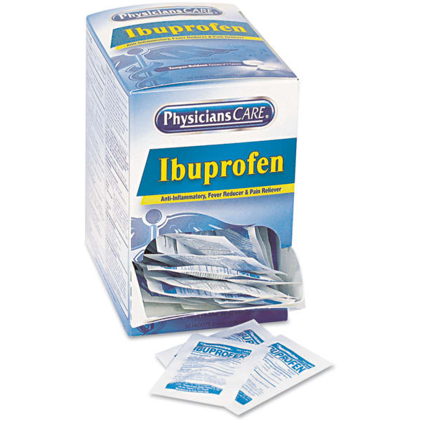 Ibuprofen Medication, TwoPack, 200mg, 50 Packs/Box HD Supply
