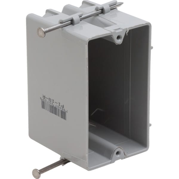 Plastic Single Gang New Work Electrical Box HD Supply