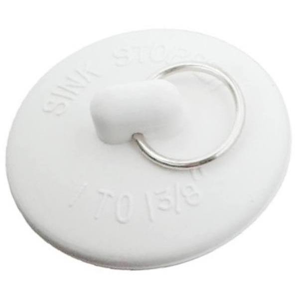 1-3/4 in. Rubber Drain Stopper in White (1 per Bag) - Danco