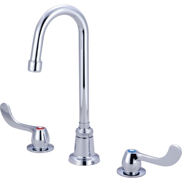 Central Brass Gooseneck Lavatory Faucet Chrome Two Handle HD Supply
