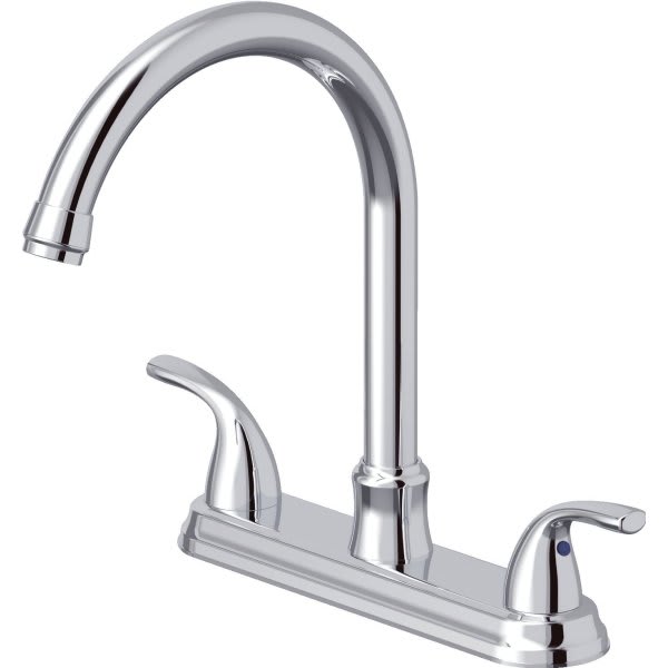 Seasons Anchor Point Kitchen Faucet Chrome Two Handle Gooseneck