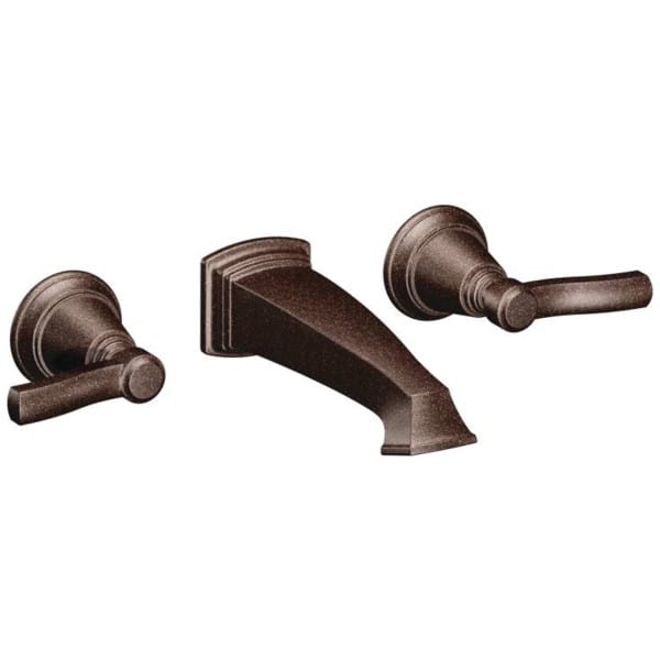 Moen Oil Rubbed Bronze Two Handle Wall Mount M Pact Bathroom