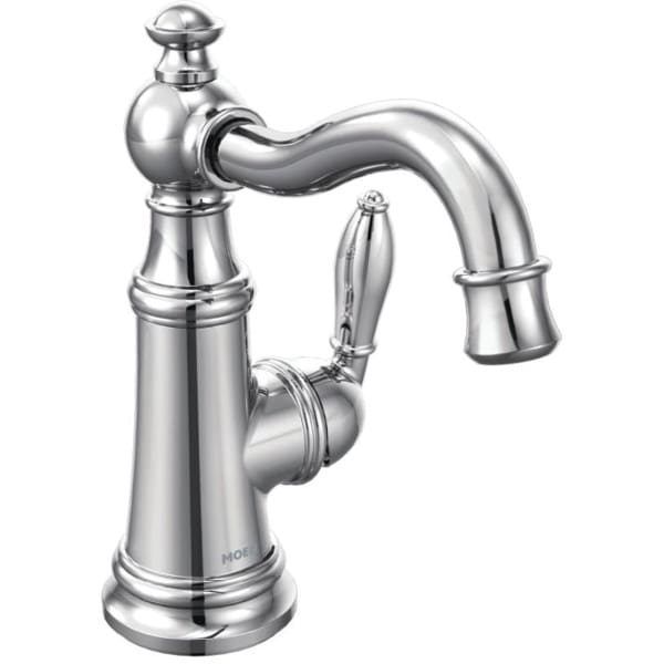 Moen Chrome One Handle One Hole High Arc Laminar Flow Bathroom