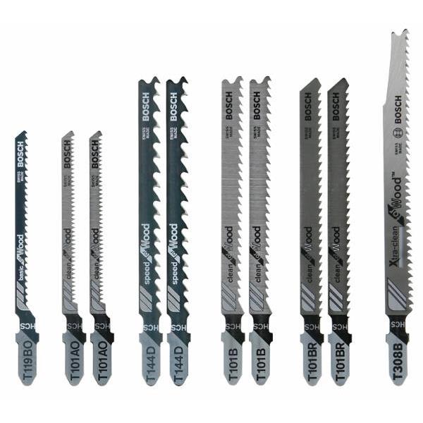 Bosch T Shank Jig Saw Blade Set For Extra Clean Wood Cutting