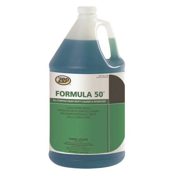 Zep Formula 50 Heavy Duty Alkaline Cleaner 1 Gal Case Of 4 Hd Supply