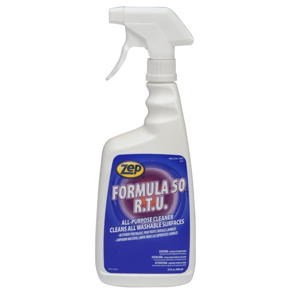 ZEP Formula 50 ReadytoUse General Purpose Cleaner, 1 Qt, Case of 12
