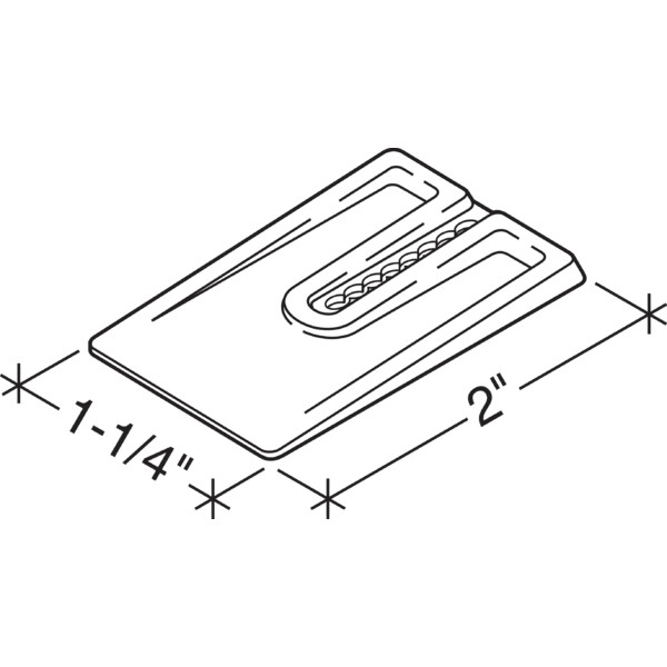White Plastic Toilet Wedge 11/4" x 2" Package Of 8 HD Supply