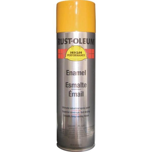 15 Oz RustOleum High Performance Enamel Gloss Spray Paint CAT Yellow