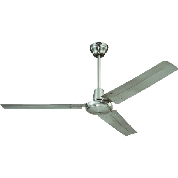 56 Industurial Ceiling Fan Brushed Nickel Includes Wall Mount