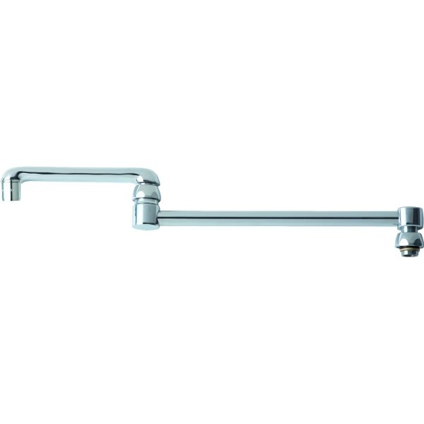 Chicago Faucets Chrome 18 Double Jointed Swing Spout Hd Supply