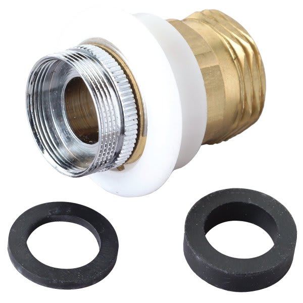 Aerator Adaptor 15/1627" Male x 55/6427" Female x 3/4" Hose Thread