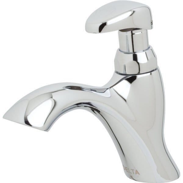 Delta Teck Metering Handwash Faucet 0 5 Gpm 2 7 Spout Chrome