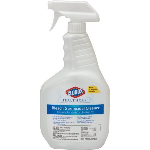 Clorox 32 Oz Healthcare Germicidal Cleaner And Disinfectant Spray Hd Supply