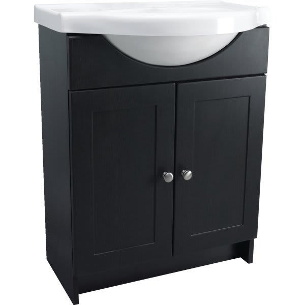 24 X 31 1 2 X 12 Espresso Pre Assembled Bath Vanity With Top Hd
