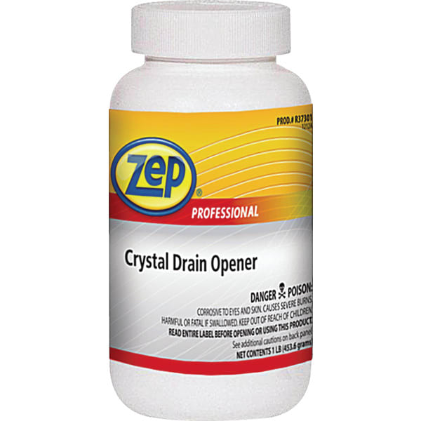 Zep Professional® Crystal Drain Opener, 1 Pound, Case Of 6 HD Supply