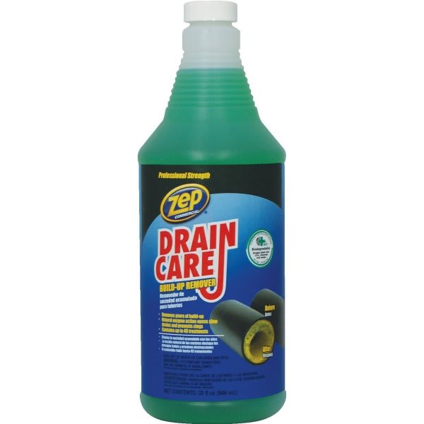 Zep Commercial® Drain Care® BuildUp Remover, 32 Oz, Case Of 12 HD Supply