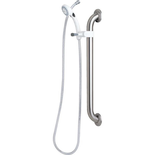 Delta White Grab Bar Shower System 2.5 GPM HD Supply