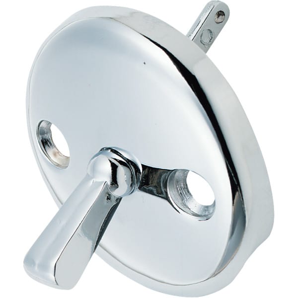 Bathtub Overflow Plate Trip Lever Chrome Finish Coil Spring Mechanism HD Supply