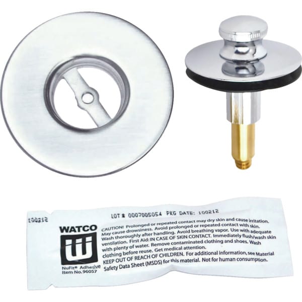 Watco® Original NuFit® Lift And Turn Tub Drain Closure Universal Fit CP