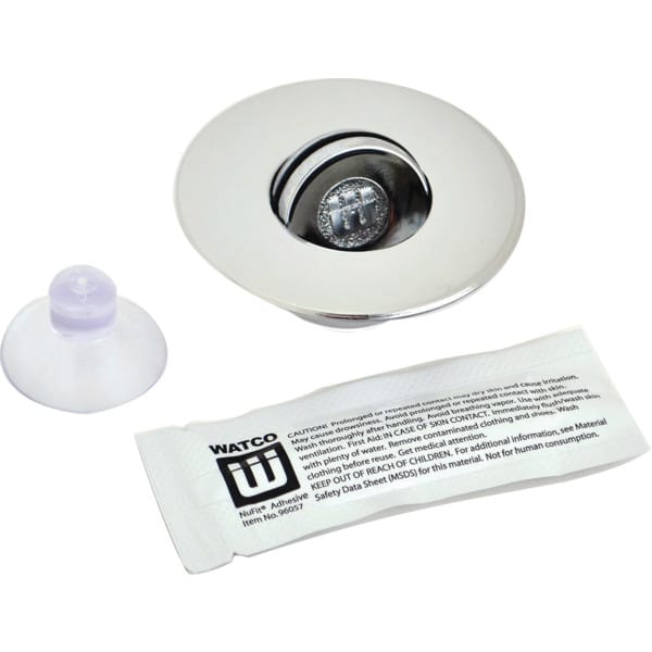Watco® NuFit® PresFlo® Tub Drain Closure Universal Fit ChromePlated