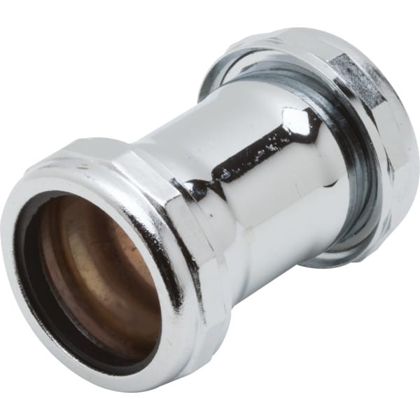 Brass Tubular Coupling Straight 11/2" Slip Joint 22Gauge HD Supply