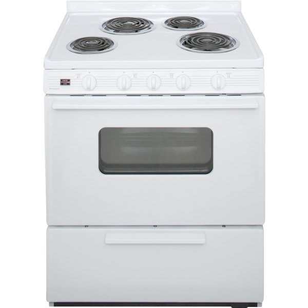 Premier 24-in Glass Top 4 Elements 2.9-cu ft Freestanding Electric