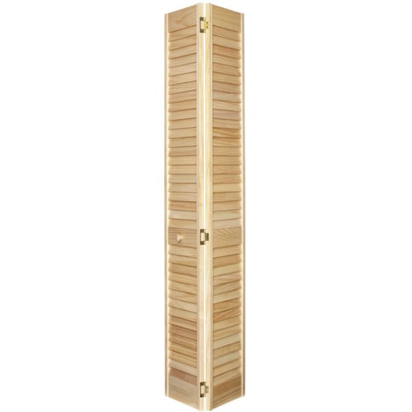 28x80 2 Louver Louver Stain Ready Solid Wood Bifold Door Hd Supply
