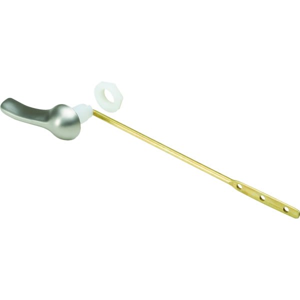 Toilet Tank Lever, Brass-Plated Arm, Brushed Nickel Handle, Package Of ...