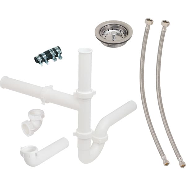 Double Bowl Kitchen Sink And Disposer Drain Kit HD Supply