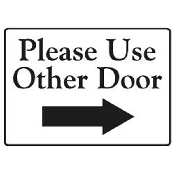 Please Use Other Door Right Arrow Interior Decals 1 Sided