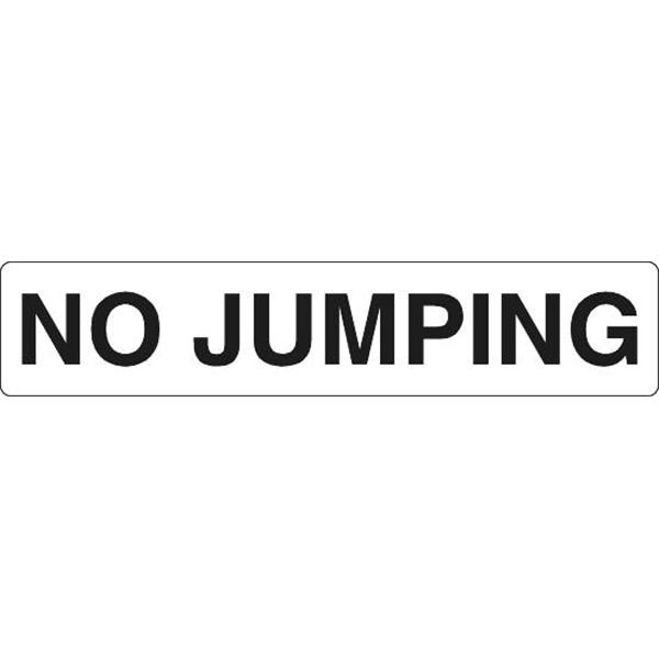 Hd Supply 24 X 6 In Vinyl No Jumping Pool Marker Sign White Hd Supply