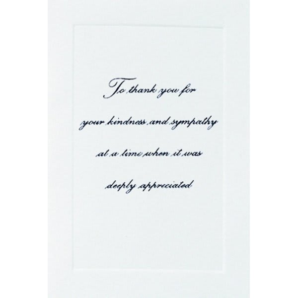 To Thank You.. Acknowledgement Cards, Raised Printing With Embossed ...