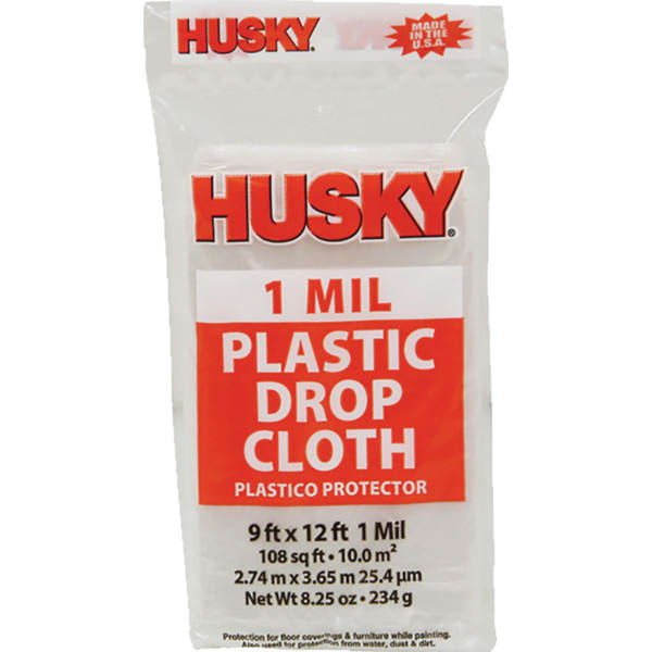Poly America Dchk 1 9 X 12 1mil Drop Cloth Flat Package Of 24