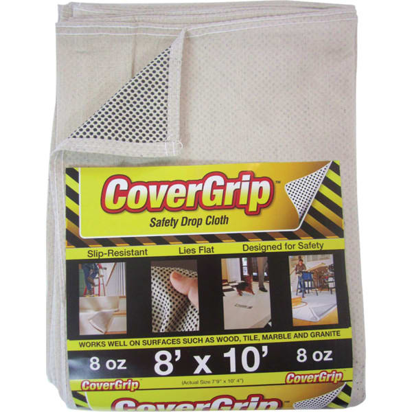 Covergrip 081008 8 X 10 Safety Drop Cloth Hd Supply