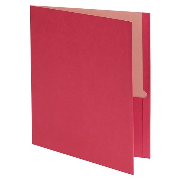 Oxford™ Red 2-Pocket Folder 8.5 X 11inch, Package Of 25 | HD Supply